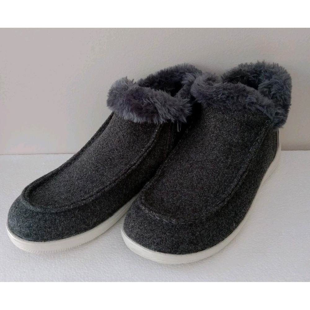 Women's Makalu California Marty Comfort Cozy Booties Ankle Boots Gray Size 8M